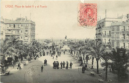 Delcampe - Pays Div -ref CC249- Espagne - Espana - Spain - Cadiz - Plaza De Isabel Y El Puerto  - - Cádiz