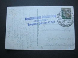 1939 , GRENZLANDLAGER Jungbann Zwickau , Klarer Stempel Auf Karte - Lettres & Documents