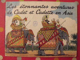 Album D'images Familistère. Les étonnantes Aventures De Cadet Et Cadette En Asie. Complet. Années 60. Illustré Jeanjean - Suchard