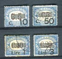 SAN MARINO 1940 SEGNATASSE SERIE CPL. USATA - Timbres-taxe