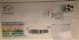 Delcampe - Hungary 2012 UEFA European Football Championship ,really Posted FDC Sent To China By Register On Issue Day - FDC