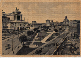 CARTOLINA  ROMA,LAZIO,VIA DELL'IMPERO COL MONUMENTO A VITTTORIO EMANUELE II-STORIA,MEMORIA,BELLA ITALIA,VIAGGIATA 1940 - Altare Della Patria