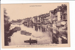 Delcampe - C116 - AURILLAC - Vielles Maisons Sur La Jordanne Vues Du Pont Du BUIS - Aurillac