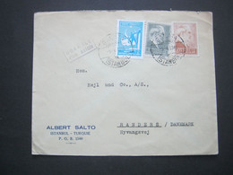 1946 , Luftpostbrief Nach Dänemark - Lettres & Documents
