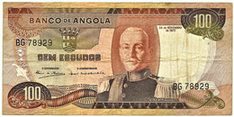 Angola - 100 Escudos - 24.11.1972 - Pick 101 - Série BG - Marechal Carmona - PORTUGAL - Angola