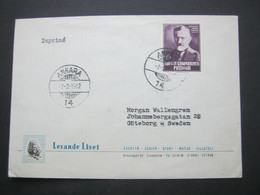 1952 , Luftpostbrief Nach Schweden - Lettres & Documents