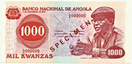 Angola - 1000 Kwanzas - 14.08.1979 - Pick 117.s - SPECIMEN - Unc. - Camarada Dr. Agostinho Neto - 1.000 - Angola