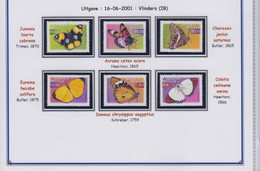Zuid-Afrika 16-06-2001  Michel 1369-1374 - Butterflies