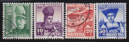 Schweiz    .    Yvert     .   344/347     .       O     .     Gestempelt - Used Stamps