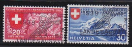 Schweiz    .    Yvert     .   2 Marken  Stempel Landesausstellung  .       O     .     Gestempelt - Usados