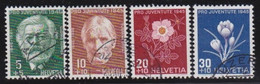 Schweiz    .    Yvert     .   423/426       .       O     .     Gestempelt - Used Stamps