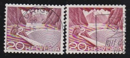 Schweiz    .    Yvert     .   485+485a      .       O     .     Gestempelt - Usados