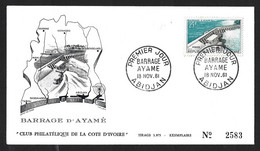 Ayame Dam In Abidjan Opened In 1961. Electricity. Water. Der Ayame-Staudamm In Abidjan Wurde 1961 Eröffnet. Elektrizität - Water