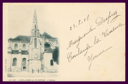 * COULANGES LA VINEUSE - Eglise - COULANGE - Animée - N° 203 - Cliché LENOBLE - 1901 - Coulanges La Vineuse