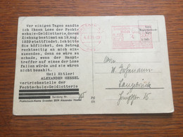 30633 Deutsches Reich 1939 AK Mit Afs Von Dresden - Lettres & Documents