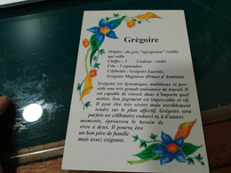 Delcampe - 364 //   PRENOM "GREGOIRE" - Vornamen