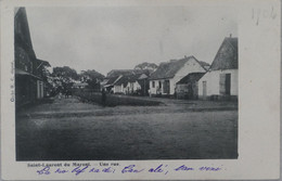 C. P. A. : GUYANE : SAINT-LAURENT DU MARONI : Une Rue, Timbre En 1904 - Saint Laurent Du Maroni