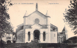 FRANCE - 64 - OLORON STE MARIE - L'église Sainte Croix  - Carte Postale Ancienne - Oloron Sainte Marie