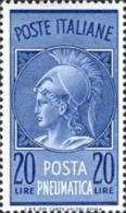 ITALIA REPUBBLICA ITALY REPUBLIC 1958 1966 POSTA PNEUMATICA TESTA DI MINERVA HEAD LIRE 20 MNH - Correo Urgente/neumático