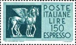 ITALIA REPUBBLICA ITALY REPUBLIC 1966 ESPRESSO CAVALLI ALATI SPECIAL DELIVERY LIRE 150 MNH - Correo Urgente/neumático