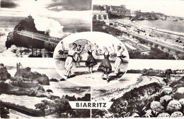 FRANCE - 64 - BIARRITZ - Le Rocher De La Vierge - La Grande Plage - Le Fandango - Villa Belza - Carte Postale Ancienne - Biarritz