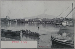 Delcampe - C. P. A. : Sicilia : CATANIA : Il Porto, Tampon "Hôtel Grande Bretagne, Catania, G. KOCK", Timbre En 1903 - Catania