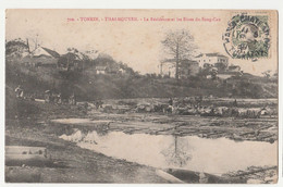 Delcampe - CPA--ASIE VIET-NAM - TONKIN - THAI-NGUYEN - La Résidence Et Les Rives Du Song-Cau// PEU CONNUE CIRCULEE + TIMBRE//1921 - Vietnam