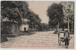 Delcampe - CPA-- ASIE TONKIN HANOI JARDIN DE LA VILLE ALLEE DES VOLIERES Animé,  CIRCULEE N°75 - Vietnam