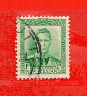 (Us.8) NUOVA ZELANDA  °-1938 - George. V.  Yvert. 238A. Usato - Oblitérés