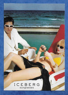 Delcampe - CPM Publicitaire Pin Up Avec Paréo Sur Transat - ICEBERG SUNGLASSES - Pin-Ups