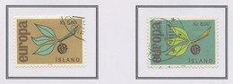 Europa CEPT 1965 Islande - Island - Iceland Y&T N°350 à 351 - Michel N°395 à 396 (o) - 1965