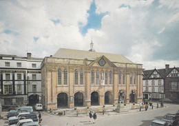 Postcard Agincourt Square Monmouth [ Shire Hall & Old Cars ] My Ref B26092 - Monmouthshire