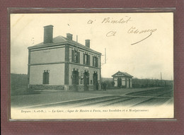 BEYNES (78) - LA GARE LIGNE DE MANTES A PARIS, AUX INVALIDES ET A MONTPARNASSE - EDITION 1900 - Beynes