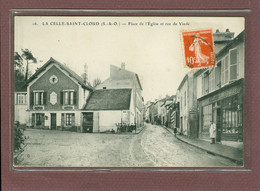 Delcampe - LA CELLE SAINT CLOUD (78) - PLACE DE L'EGLISE ET RUE DE VINDE - La Celle Saint Cloud