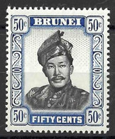 BRUNEI.....QUEEN ELIZABETH II...(1952-22...).....50c........SG110a.........MNH.... - Brunei (...-1984)