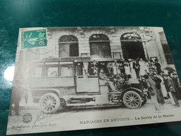 Delcampe - 365 // MARIAGES EN AUTOBUS / LA SORTIE DE LA MAIRIE (REPRODUCTION) - Auch