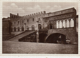 Delcampe - CARTOLINA  VITERBO,LAZIO,PALAZZO PAPALE-STORIA,MEMORIA,CULTURA,RELIGIONE,IMPERO ROMANO,BELLA ITALIA,VIAGGIATA 1934 - Viterbo