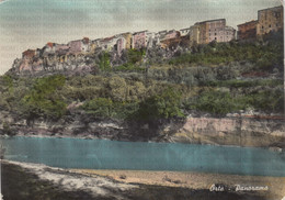 Delcampe - CARTOLINA  ORTE,VITERBO,LAZIO,PANORAMA-STORIA,MEMORIA,CULTURA,RELIGIONE,IMPERO ROMANO,BOLLO STACCATO,VIAGGIATA - Viterbo