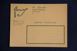 Delcampe - BEZIERS - Carte Publicitaire - Fleuriste, Maison LACUBE, 2 Rue Du 4 SEPTEMBRE - Beziers