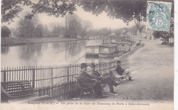 Delcampe - QT - BOUGIVAL - Vue Prisea La Gare Du Tramway De Paris à Saint-Germain - 1904 - Bougival