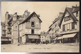 Delcampe - SAINT LO - CAVES CENTRALES Et RESTAURANT Rue THIERS Animée - Saint Lo