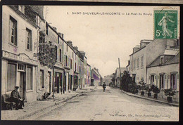 1916 SAINT SAUVEUR Le VICOMTE - Restaurant DAVAREND Haut Du Bourg Animée - Saint Sauveur Le Vicomte