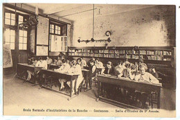 Delcampe - COUTANCES - ECOLE D'INSTITUTRICES La SALLE D'Etudes Animée - Coutances
