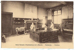 Delcampe - COUTANCES - ECOLE D'INSTITUTRICES La CUISINE Animée - Coutances