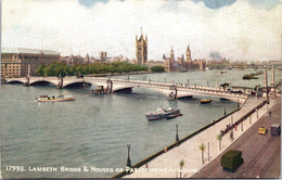 Delcampe - (2 Oø 9) VERY OLD -  Colorised - London Lambeth Bridge - Puentes