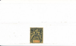 Sultanat D'Anjouan Colonie Française Timbre Au Type Groupe N° 17 Oblitéré Du 23 Novembre 1909 - Usados