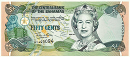 Bahamas - 50 Cents - 1/2 Dollar - 2001 - Pick: 68 - Unc. - Serie A - Queen Elizabeth II - Bahama's