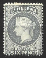 ST. HELENA......QUEEN VICTORIA...(1837-01..)..." 1884.."....6d.......SG44......BENT...(CAT.VAL.£42..).....MH.. - Saint Helena Island