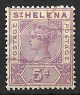 ST. HELENA......QUEEN VICTORIA...(1837-01..)..." 1890.."....5d.........SG51.....REMAINDERED......VFU.... - Saint Helena Island