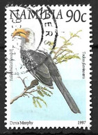 NAMIBIA...QUEEN ELIZABETH II...(1952-36..)..." 1997....".....BIRD....YELLOW BILLED HORNBILL........SG757.......VFU. - Kuckucke & Turakos